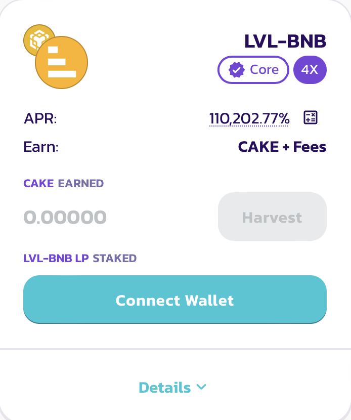 PancakeSwap's tweet photo. The $LVL (@Level__Finance) Farm and Syrup Pool are now live!

👨‍🌾 $LVL-BNB Farm: 
https://t.co/LNjw96Y7n5

🥞 Stake $CAKE, Earn $LVL: 
https://t.co/aj7nmGOY7c

APR will drop as liquidity increases. https://t.co/MYojaG8Sl7