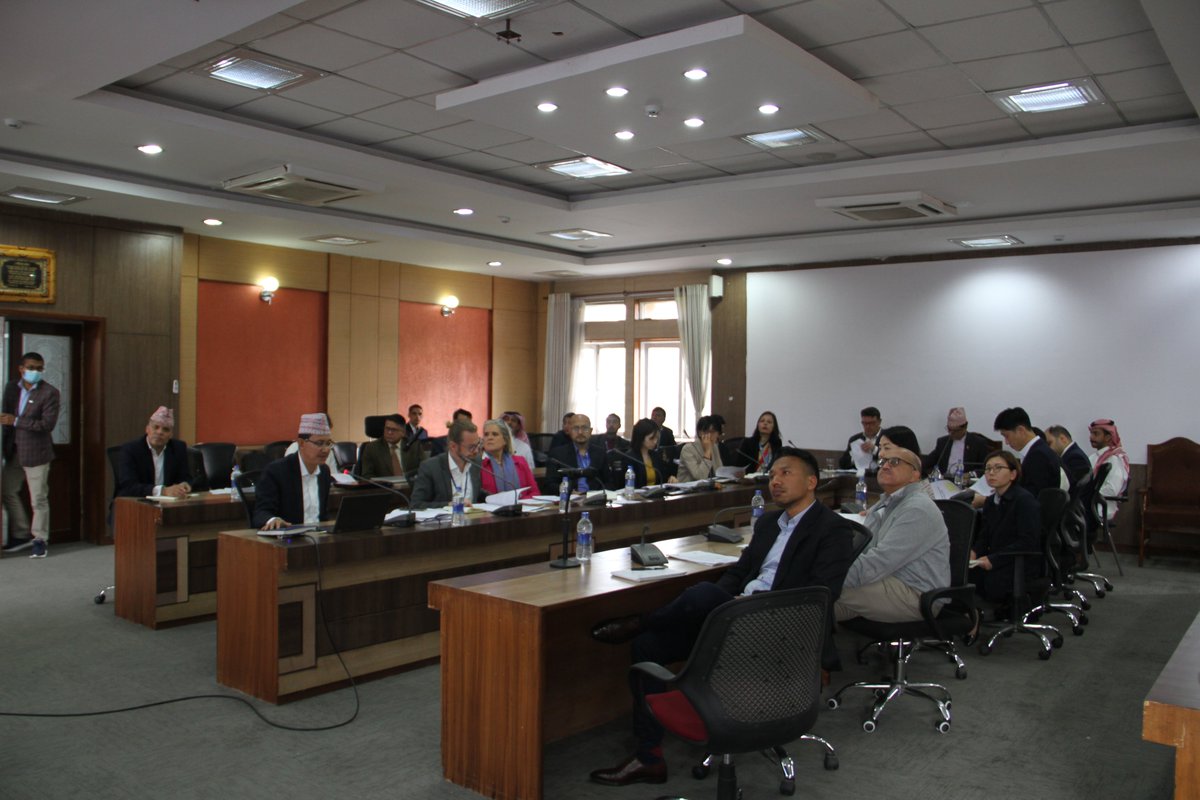 Meeting of Aid for Trade co-chaired by Secretary Mr. Madhu Kumar Marasini and EU Development Coordinator Mr. Marco Gemmer! Government agencies and development partners shared views for effective implementation of upcoming NTIS in the context of LDC graduation.<a href="/madhumarasini/">Madhu K. Marasini</a>