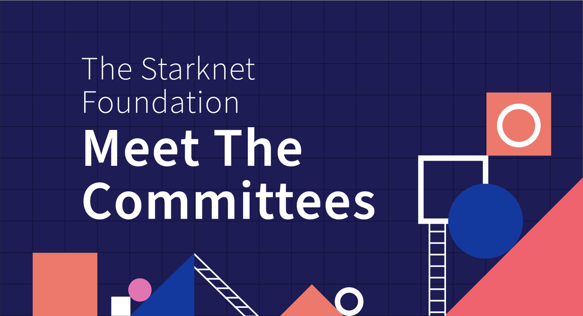 StarknetFndn's tweet photo. 1/ The Starknet Foundation: Meet the Committees https://t.co/yv5lBsggSy