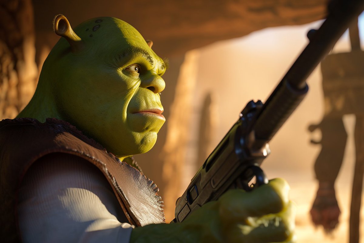 GarryWalker's tweet photo. Shrek 2: Judgement Day

https://t.co/3AW8XhQHpr

#Shrek #Terminator #AI #AIArt #AIArtCommunity #Midjourney #Midjourneyv5 #Funny https://t.co/NczQJMs0Nb
