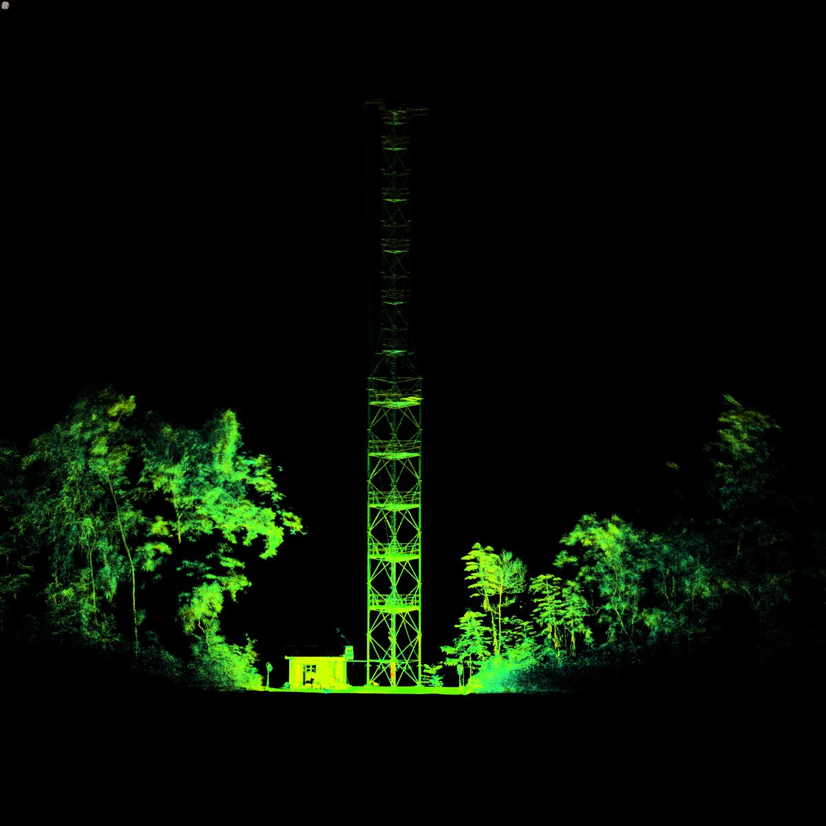 Two weeks ago, We scanned 2 ha in Yangambi, next to the #CongoFlux tower. Will be interesting to link the data that has been collected over the previous years with tree structure! With Félicien Meunier and #ISOFYS lab
-> view 3D model tower: skfb.ly/oEWrq
