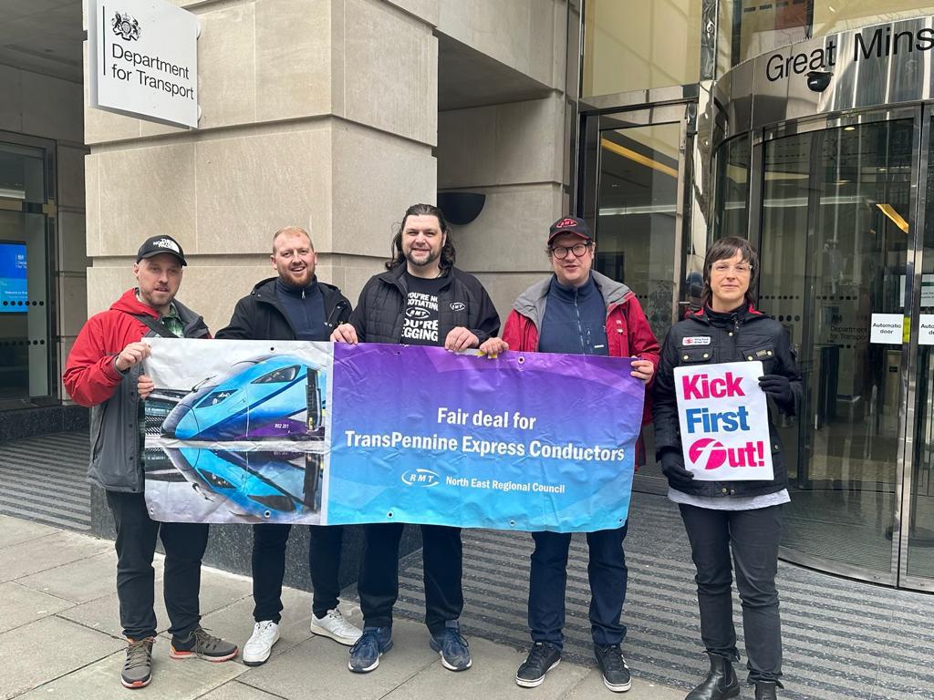 RMTNRC's tweet image. Rather than end the "Montgomery Mayhem"- THE DfT have rewarded failure by extending Avanti contract run by First. Here's hoping they don't do the same with TPE who are leaving whole areas of the North cut off by mass cancellations. #kickfirstout