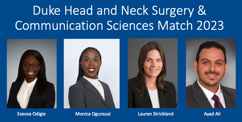 Duke_Oto's tweet photo. We are extremely excited to welcome our newest class here in Durham. Welcome to Duke HNS&CS! @DukeHealth @DukeMedSchool #ENTMatch #Match2023 #otolaryngology #medtwitter
https://t.co/HusLK9X6lz https://t.co/hrkxFHO3P6