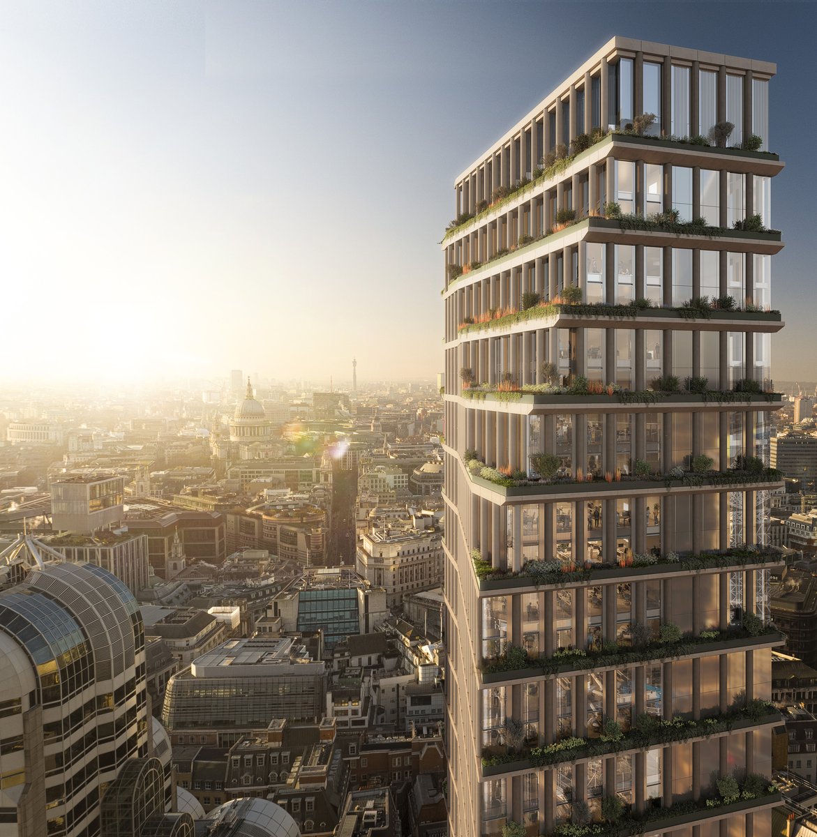 SSC_LDN's tweet photo. 85 Gracechurch Street by @Woods_Bagot 

Plans for the 138m, 32-storey scheme have been approved today by the City of London Corporation. Planning committee members voted 15 for, 1 against:
https://t.co/kBjQVVNLL2 https://t.co/N1xFkf8ODe