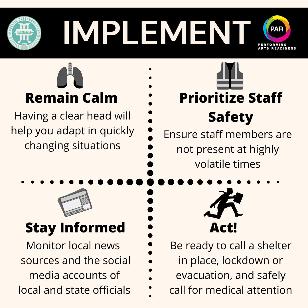 We wanted to put forward a quick and shareable resource about preparedness for your organization as we enter another time of potential unrest, which helps guide what people who exert control over physical space can do to contribute to creating a safe environment for all.