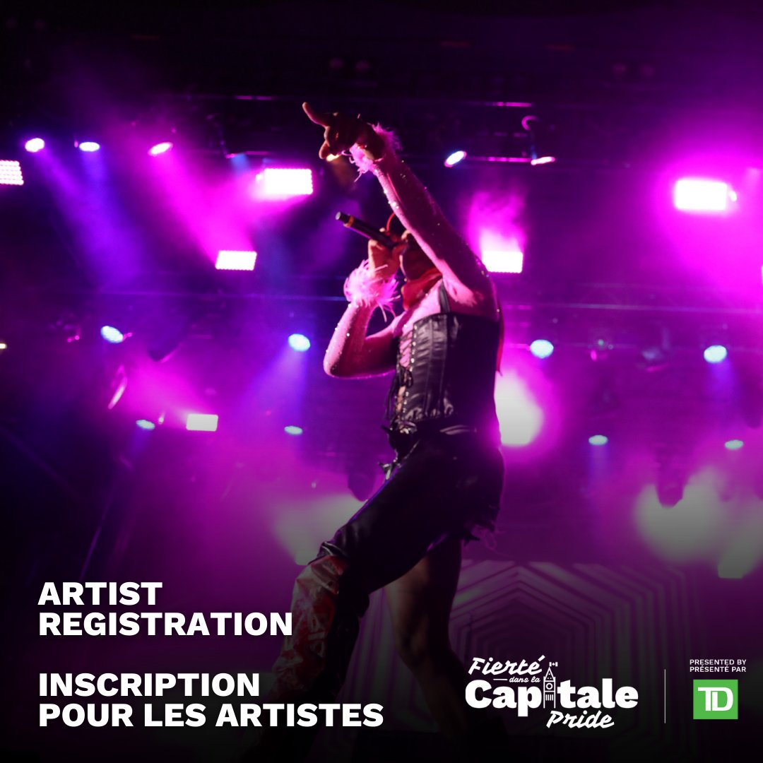 La Fierté dans la Capitale accepte maintenant les candidatures d’artistes souhaitant offrir une prestation dans le cadre du Festival de la Fierté dans la Capitale 2023. Pour en savoir plus, consultez capitalpride.ca/fr/festival-de…
