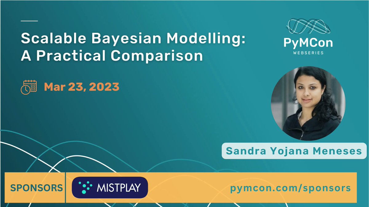 Want to learn how to make your Bayesian models bigger? Sandra has created a library that does just that. 

Join us Thursday to learn more about Bayesians models at scale.
buff.ly/3YYKtSr