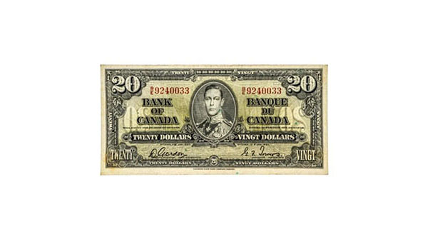 Bank of Canada 1937 $20 G/T BC25B
auctionnetwork.hibid.com/lot/150477470/… - Bidding Blowout | Name Brands, Diamonds, Coins, Currency &amp; More! Online Auction Monday, March 20, 2023 at 7:00pm EST.
#OnlineAuction #BlowoutAuction #CoinAuction #NameBrands #Diamonds #Auction