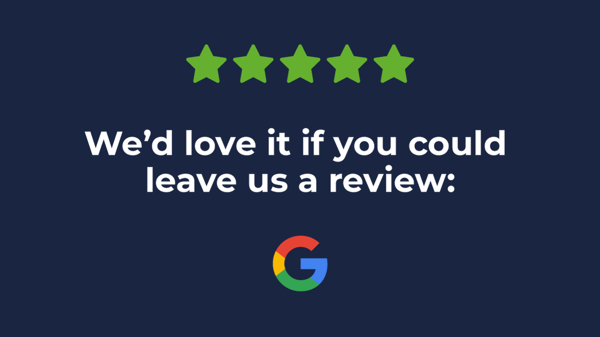 Tell us what you think 💬

Want to share your experience with us? Don’t forget you can leave us a Google review 😊 ow.ly/el6e50NjVTO