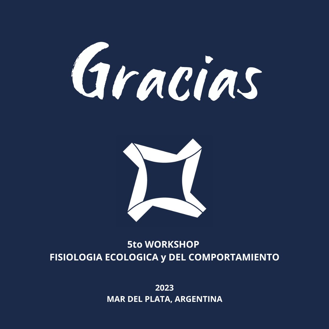 Workshop Fisiología Ecológica y del Comportamiento tweet media