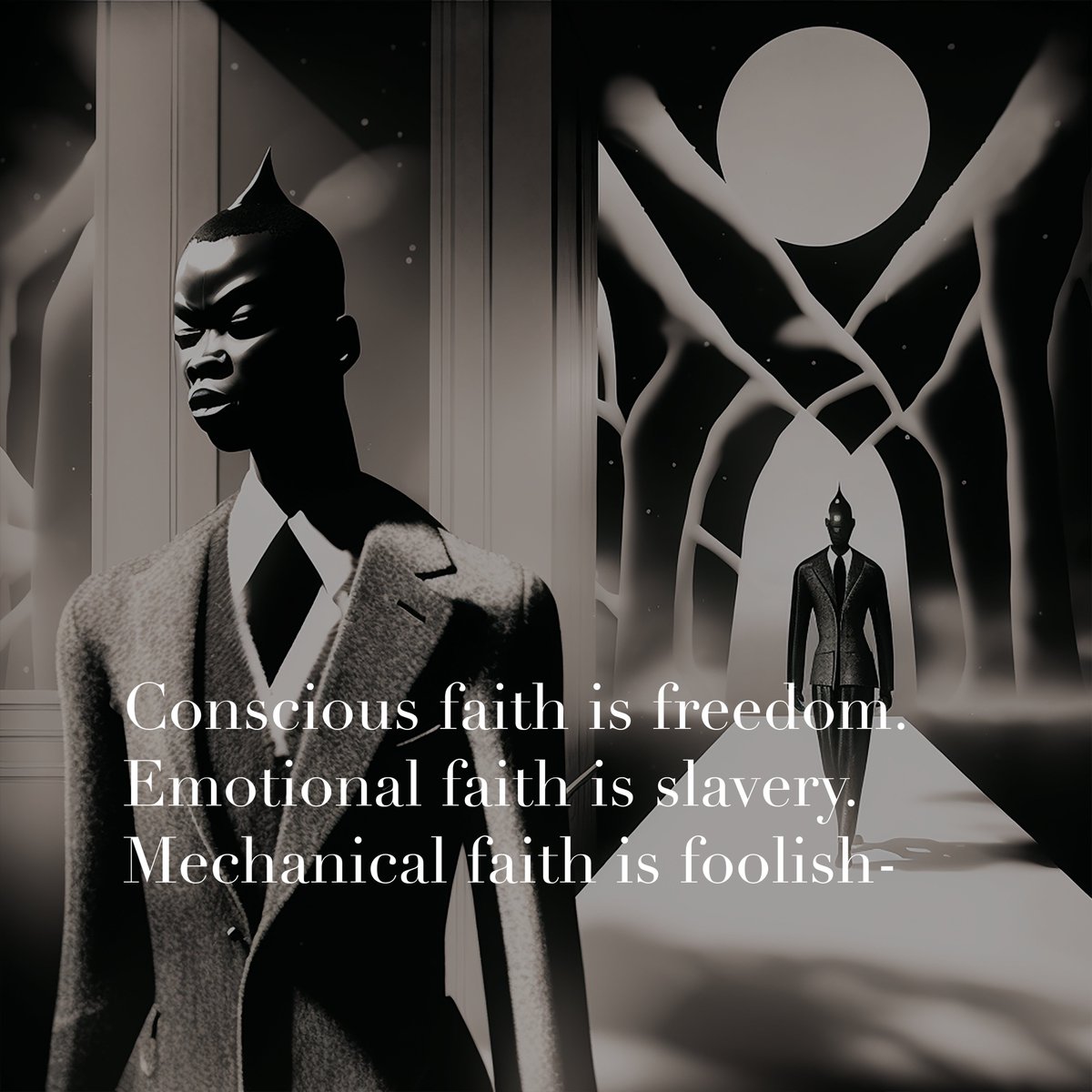 featurezoo's tweet photo. “Self Help Auguries for the Shadow Self”
sentiments courtesy of yer boy, Gurdjieff
#Selfhelp #Auguries #Gurdjieff #ShadowSelf
#Midjourney #GenerativeAI #Deterritorialization
#civilizationanditsdiscontents https://t.co/83BLn5rNy7