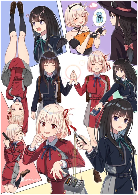 東奔西走する千束とたきな 8話より#リコリコ 