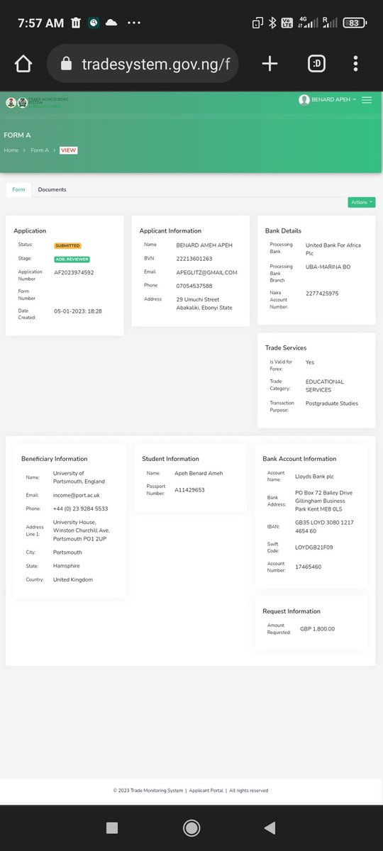 Hi UBA,
Kindly attend to my Form A application
This's over 10weeks & u ain't doing anything about it. Is not healthy as u keep leaving us under pressure here. The money is at ur disposal & u can just do d needful.
AF no: AF2023974592
@UBAGroup @CBNNews
#INECElectionResult 
#CBN