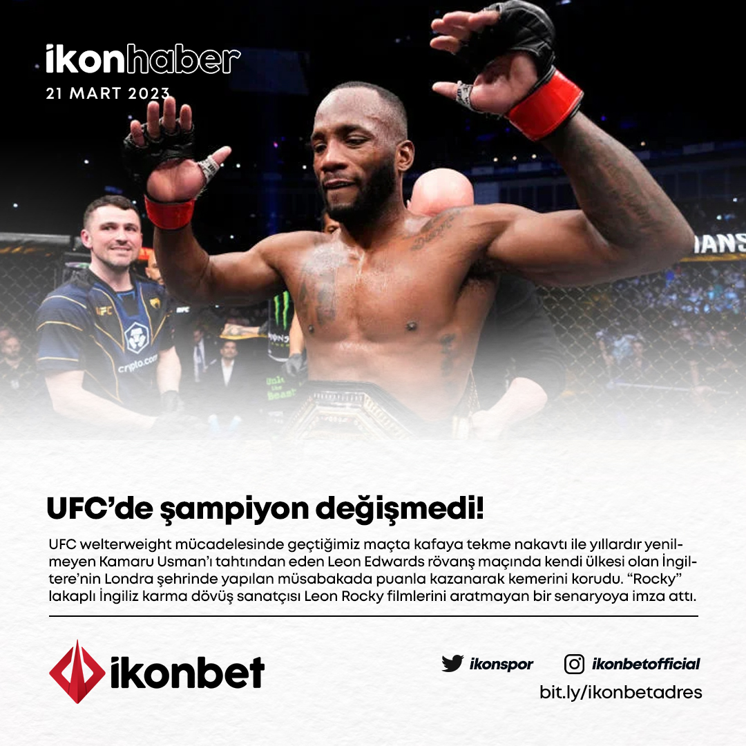 🗞İkon Haber

📅21 Mart 2023

UFC'de Leon Edwards kemerini Kamaru Usman'a karşı korudu !

#ikonhaber #ufc #leonedwards #kamaruusman #mma