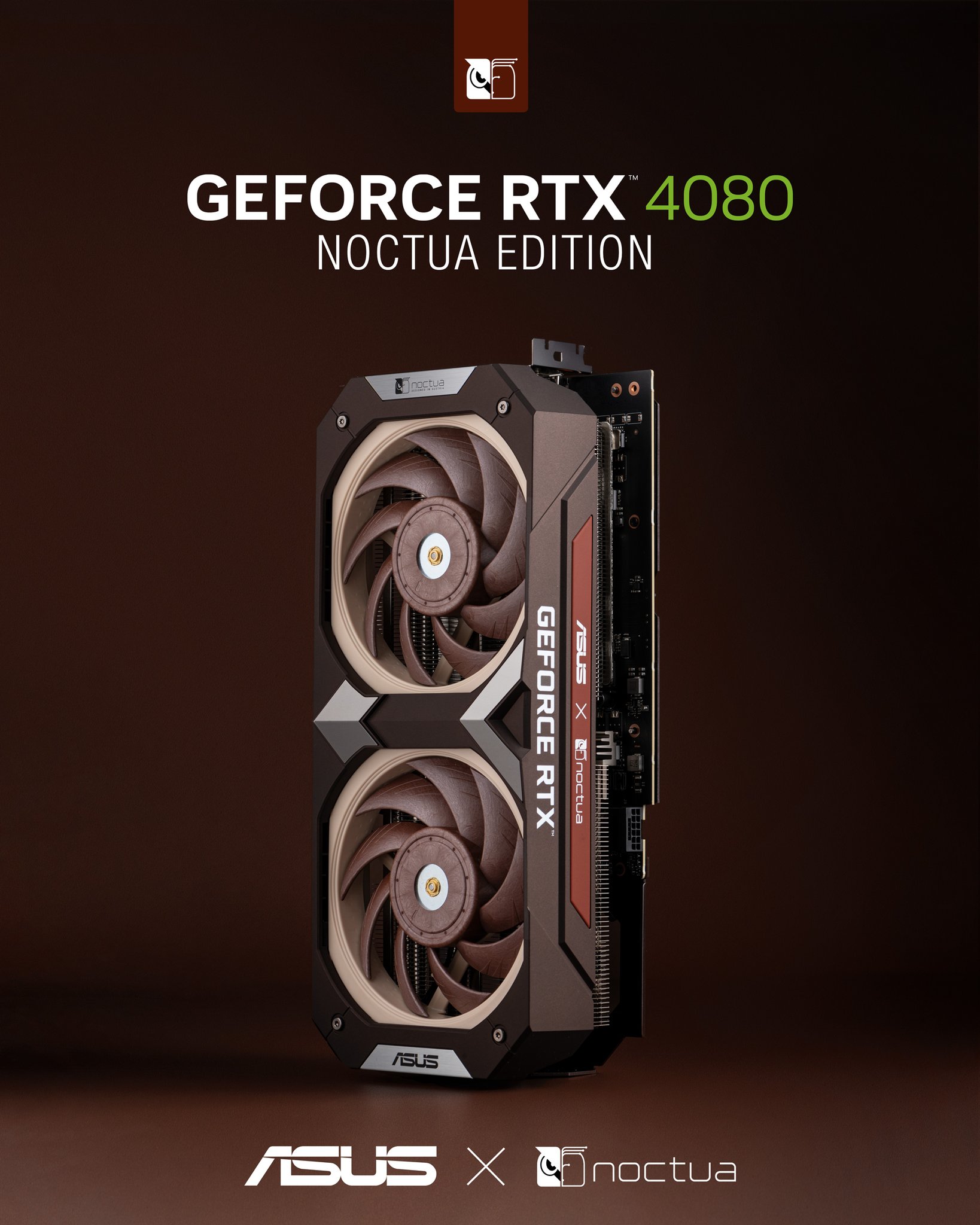 Noctua on Twitter: "The @ASUS GeForce RTX 4080 Noctua Edition is the ...