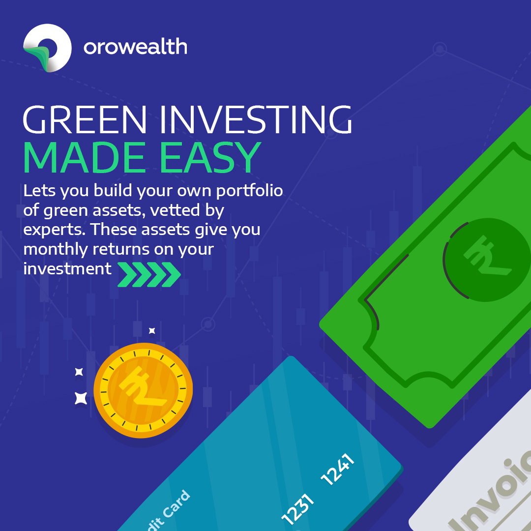 orowealth's tweet image. Plant the seeds of green investments now and watch your portfolio bloom!

#orowealth #altwithoro #balancedportfolio #alternateasset #financialhealth #financetips #finance #wealthbuilding #wealthcreation #portfolio #returns #fixedreturns #fixedincome #variablereturns #variable