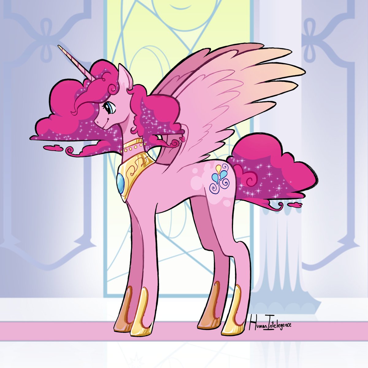 HumanIntelect's tweet image. my take on alicorn Pinkie Pie

#mlpfanart