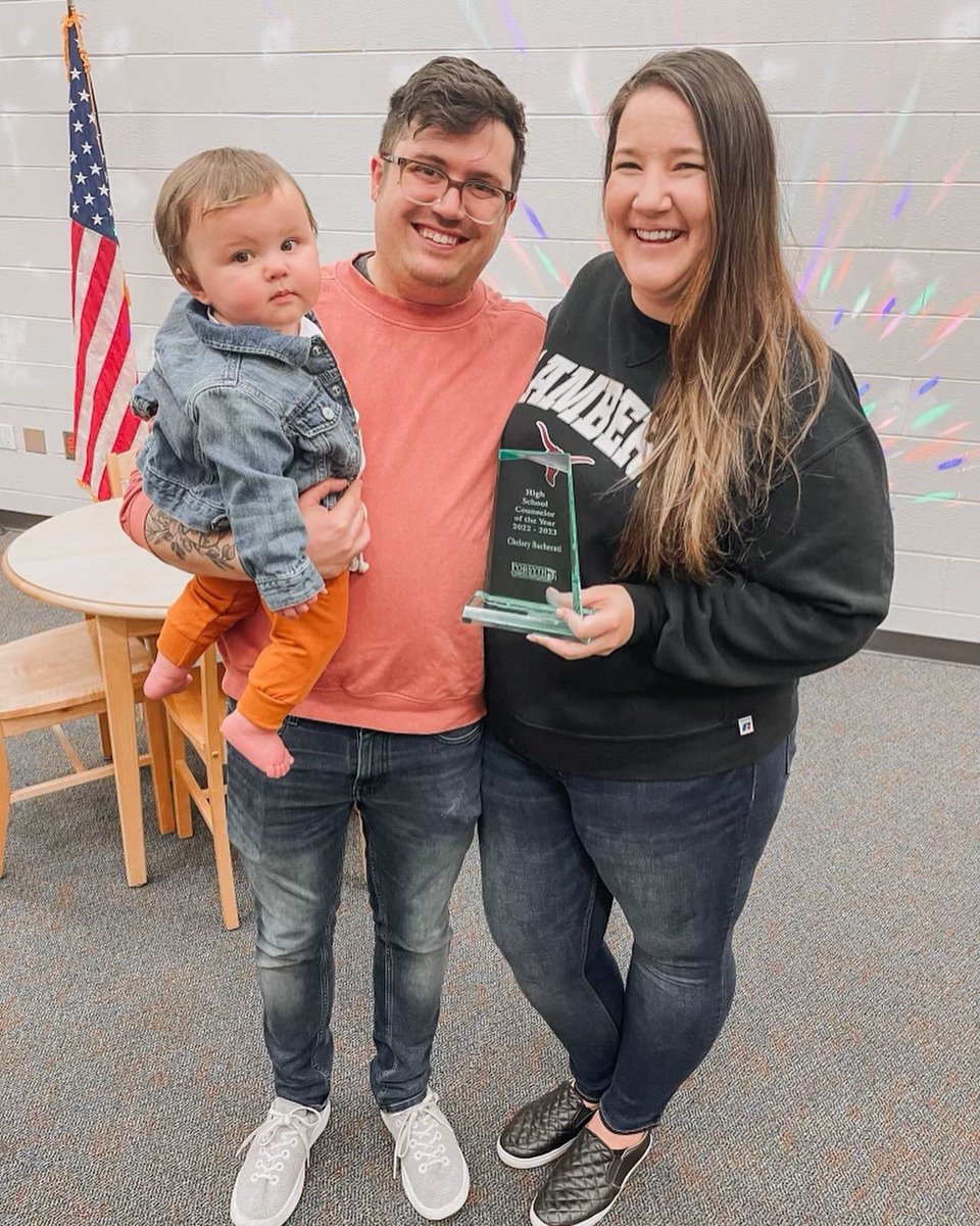 LambertHS's tweet photo. Congrats to Forsyth County’s High School Counselor of the year, Lambert’s own CHELSEY BUCHERATI! It is an honor to work alongside this incredible counselor whose care for students always goes above and beyond. https://t.co/vEOmsfW3Gj