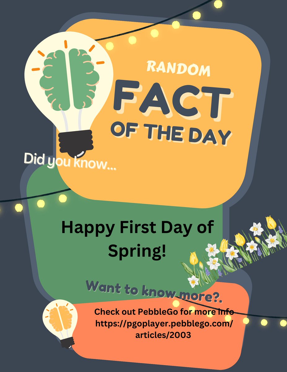 Happy Spring! <a href="/hiltoncsd/">Hilton CSD</a> check out  more info using our awesome resources <a href="/CapstonePub/">Capstone 📚</a> #springishere