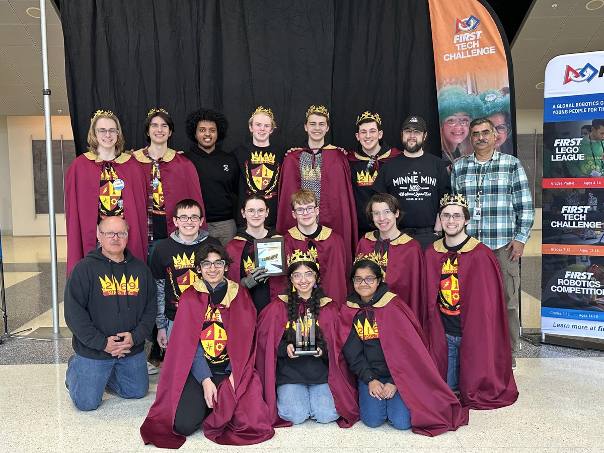 Congrats to the KING TeC Robotics team on earning the Engineering Inspiration Award at the Central Illinois Regional and qualifying for the FIRST World Championships in Houston!