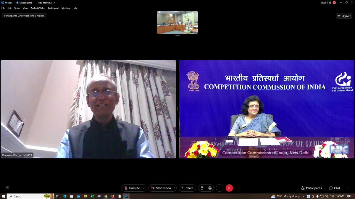 CCI_India's tweet photo. During the Inaugural Session, DG & CEO, @IICAOfficial - Shri Praveen Kumar delivered opening remarks and a Special address was delivered by Hon'ble Acting Chairperson, CCI - Dr. Sangeeta Verma as Chief Guest.
#CCICapacityBuilding https://t.co/OmZHuM4VUx