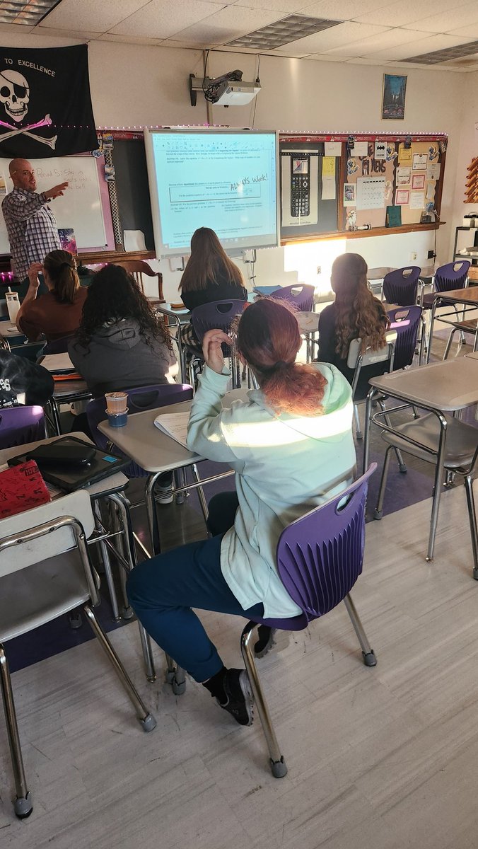 Learning about the quadratic equation during Mr. Bills Math class! <a href="/ClydeSavannah_/">Clyde-Savannah CSD</a>