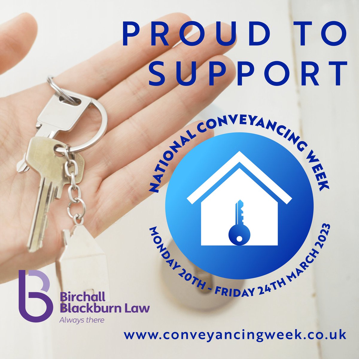 We're proud to be a part of 
<a href="/NatConveyWk/">National Conveyancing Week 2023</a> ! The initiative aims to improve the experience of home movers and professionals involved in the home moving process. Got a question about conveyancing? Get in touch with our friendly team at enquiries@birchallblackburn.co.uk
