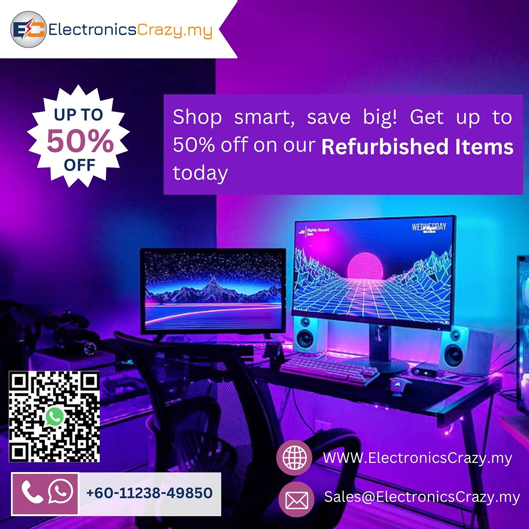EcrazyMY's tweet photo. Shop smart, save big! on our refurbished items today
Check here : https://t.co/Wwt5T1g6Cw
WhatsApp : +60-11238-49850
#refurbished #refurbishedelectronics #refurbishedtech #refurbishedlaptops #refurbishedphones #renewed #renewedtech #renewedelectronics #secondhandtech https://t.co/heoN8j6tVH