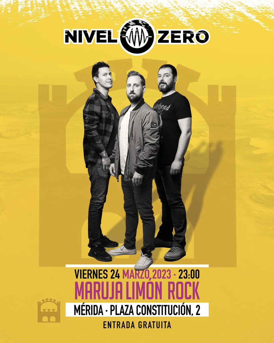 📍Próxima parada, ¡Mérida!
🤘🏻 Estaremos rockeando el 24 de Marzo en el Maruja Limón, presentado nuestro primer disco FUEGO 🔥.

Nos vemos 🍻 

#extremadura #merida #badajoz