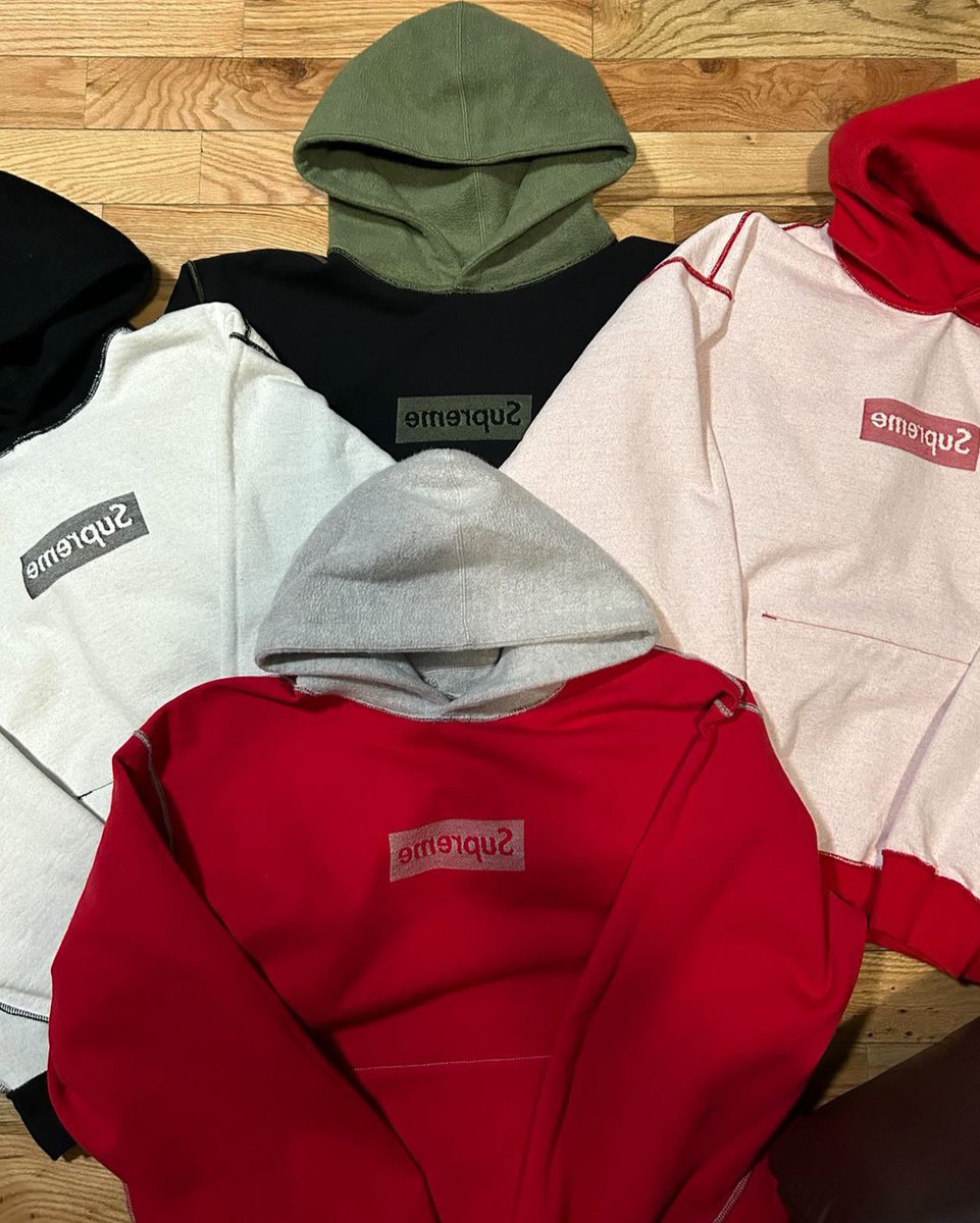 サントスピンク Inside Out Box Logo Hooded Sweatshirt L - 通販