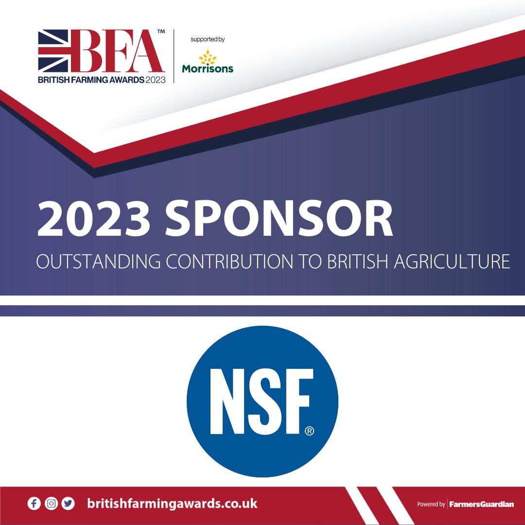 We are honoured to be sponsoring the 'Outstanding Contribution to British Agriculture' award again. As the longest serving sponsor of the awards, we are determined to continue to do what we can to back British farming. #BFA23