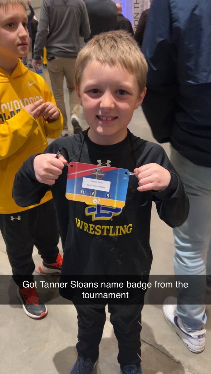 jjblindert's tweet photo. @GoJacksWrestle @T_Sloaner @T_Sloaner, congratulations! Thank you for representing @GoJacksWrestle the way you have. What a true role model you are! The first thing my son did the next morning was go hold your lanyard/credentials! He is taking it to school today to show it off! You have a new biggest fan! https://t.co/VqbTDdASAz