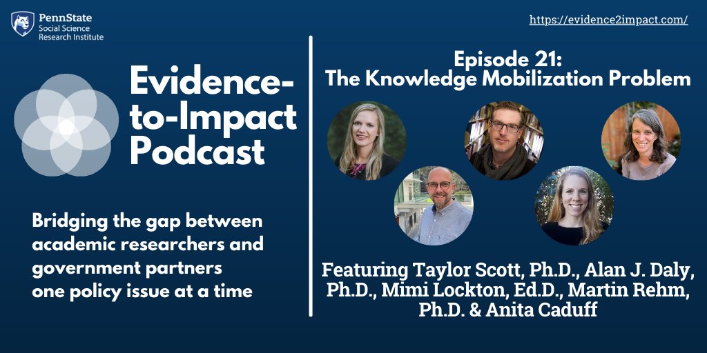 This month’s @eic_podcast episode tackles #knowledgemobilization. We spoke to @jtaybscott from @R2Policy & @ajdaly2 at @SOSNetLab & his team @LocktonMimi @AnitaCaduff @martinrehm from @EDSucsd about their work & the future of #knowledgemobilization.  

🎙️evidence2impact.com/episode-21-the…