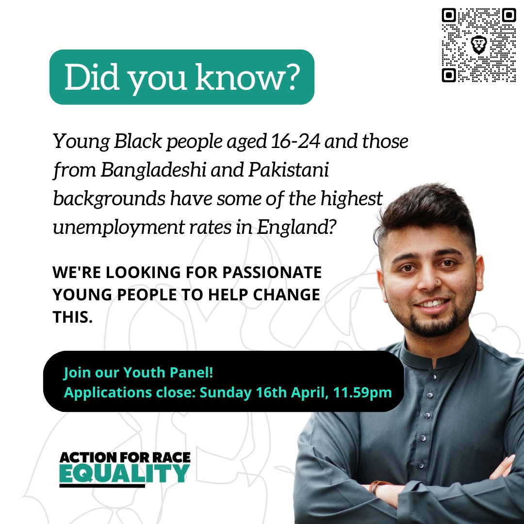 AREtweets_'s tweet photo. @AREMoU_ #Opportunity details: Youth Panel!
For young Black, Asian &amp; minority ethnic people across England.

Youth Panel members will shape our Infrastructure Resilience Programme, which aims to strengthen cultural competent employability services. @YF_Foundation
https://t.co/JF90xIDADA https://t.co/K6IXK7s4KE