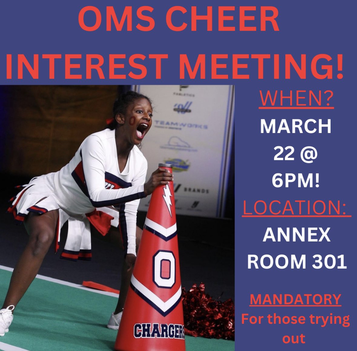 Just a reminder: JOIN US FOR OUR INTEREST MEETING *THIS WEDNESDAY* !!! 📣📣📣