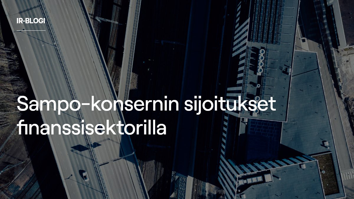 Sampo_plc's tweet photo. Finanssisektorin sijoituksia koskevaa IR-blogikirjoitusta päivitetty Credit Suisseen ja AT1-lainoihin liittyvillä kommenteilla: https://t.co/ile8g6zZ6w #SampoPlc #IRBlog https://t.co/2muXfEktaA