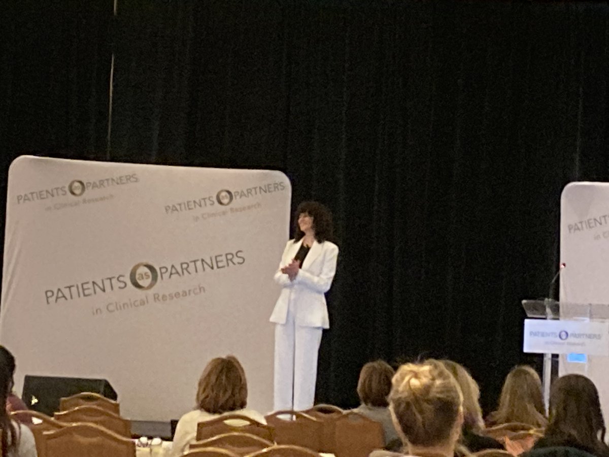 timturnham's tweet photo. #PatientsasPartners2023 opens with a keynote by Mandy Gonzalez telling her story of breast cancer and the importance of being Fearless. https://t.co/CGFiLaTUNh