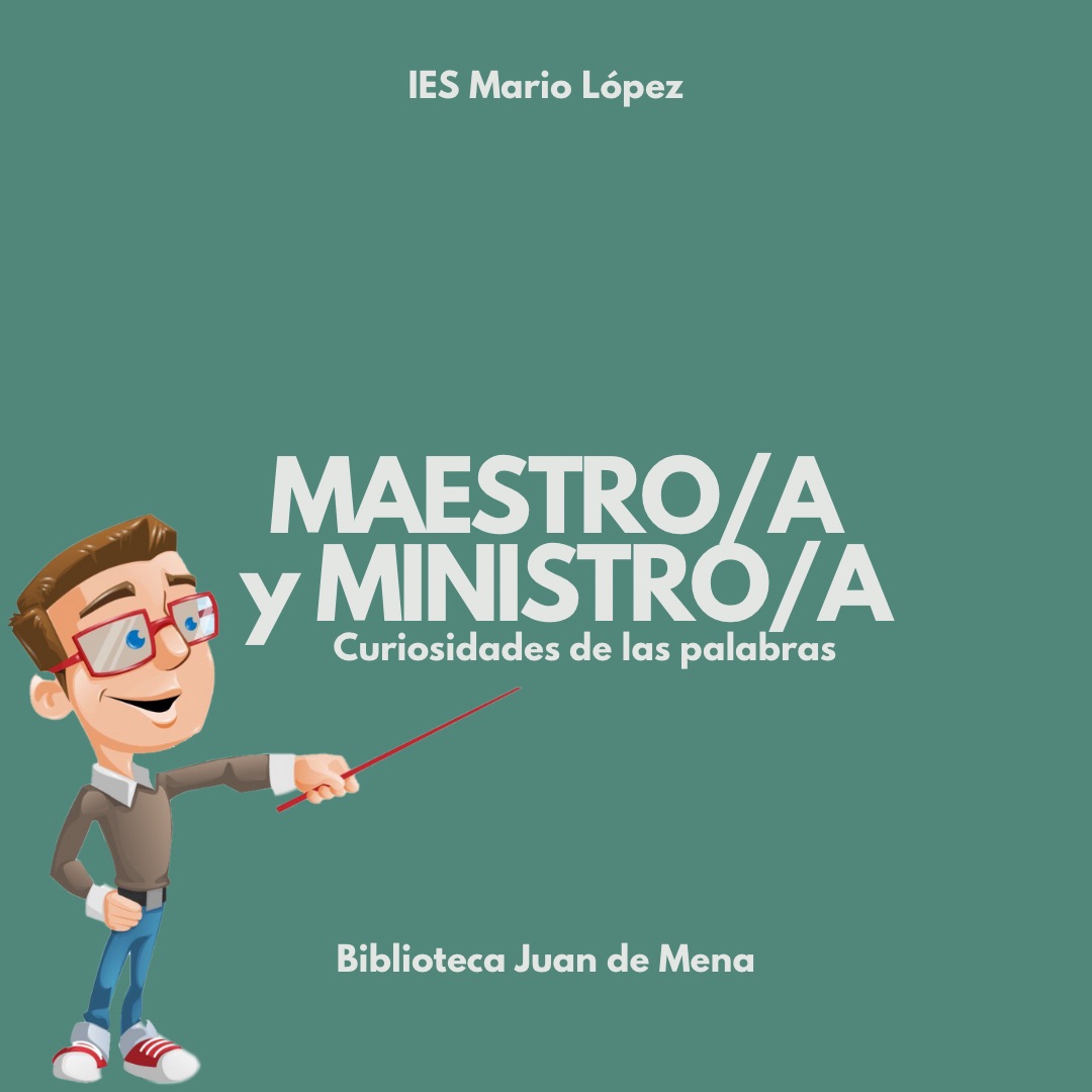 iesmariolopez's tweet photo. Curiosidades de las palabras: "MAESTRO" 

https://t.co/PEc5t1qwCD 

#IESMarioLópez #Bujalance #ESO #FPGB #FP #Bachillerato #Biblioteca #CuriosidadesDeLasPalabras #Maestro #Ministro https://t.co/86lkN7uJ7N