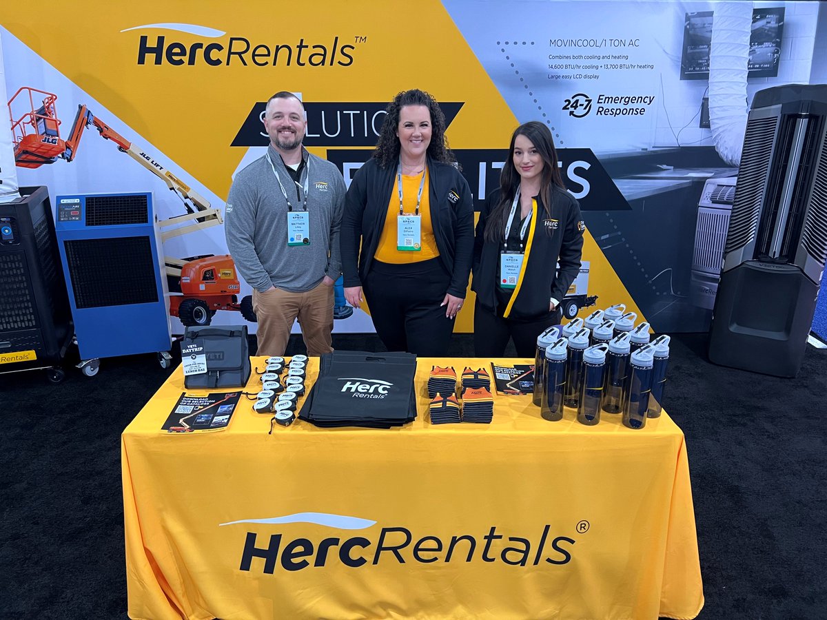 HercRentalsInc's tweet photo. Herc Rentals is at the SPECS 2023 show at Gaylord Texan Resort & Convention Center in Grapevine, TX. Please stop by booth 506 to meet our team and learn more about Herc Rentals. #SPECS2023 #SPECS #SPECSshow #HercRentals #TeamHerc https://t.co/X8d09PwiVz