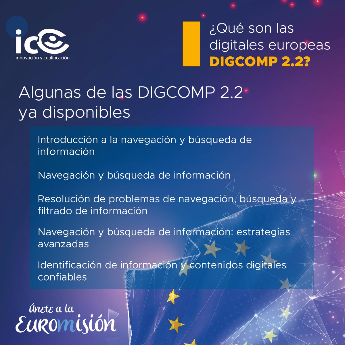 i_y_c's tweet image. ¿Nos veremos esa semana en @expoelearning? 🎓

Como sabrás, este año tocará hablar de #DIGCOMP💻 Así que te traemos este pequeño aperitivo de lo que verás en los pasillos de @IFEMA (y de algunos contenidos que hemos preparado para que adaptes tu oferta al nuevo marco)