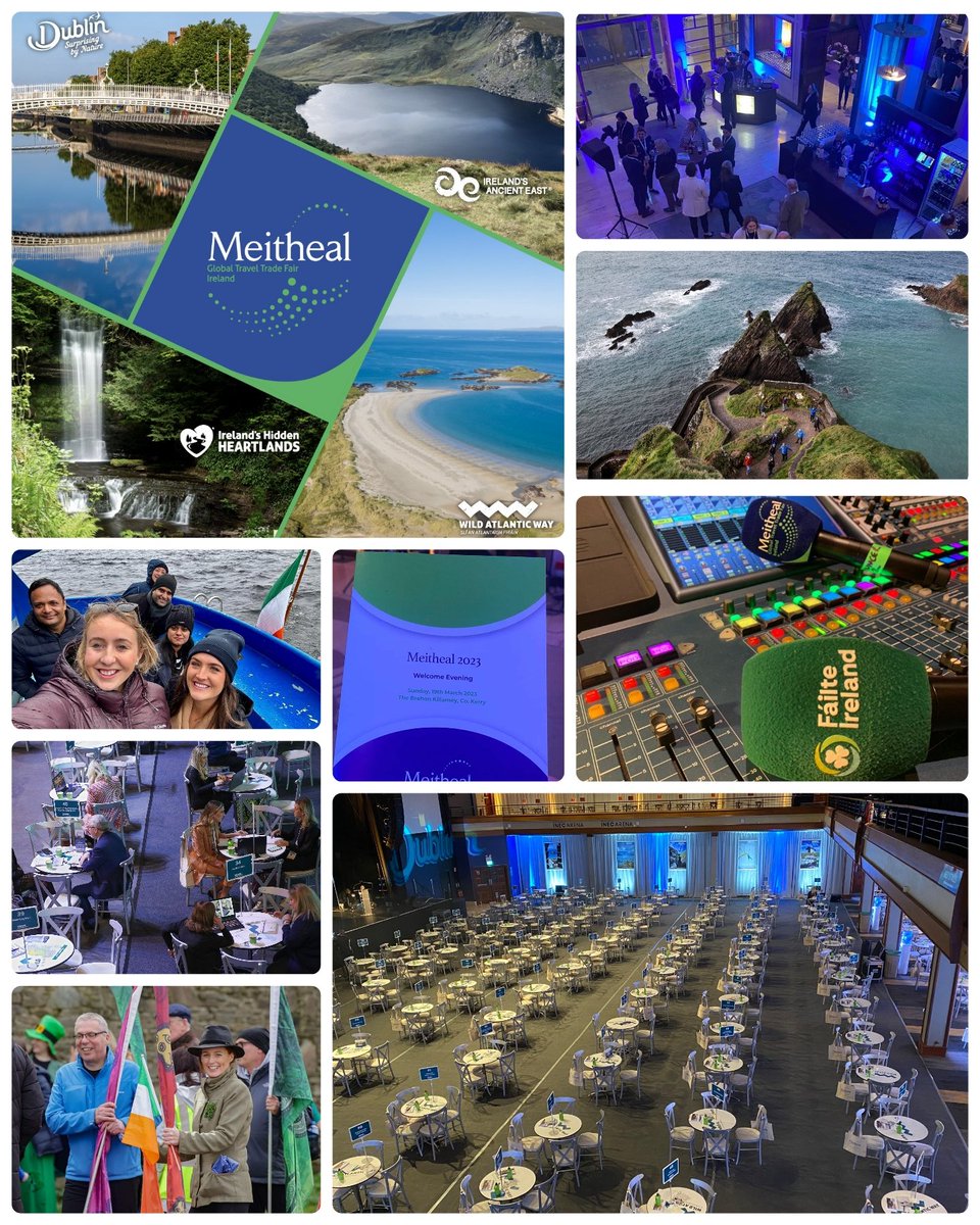 As @Failte_Ireland #Meitheal2023 gets underway, it will be two huge #MeetInKerry days for @KCBKerry members; @KCCKillarney as spectacular host venue,  @advantage_grp working tirelessly behind scenes to deliver event & our hotels, offsite venues, transport & activity providers ☘️