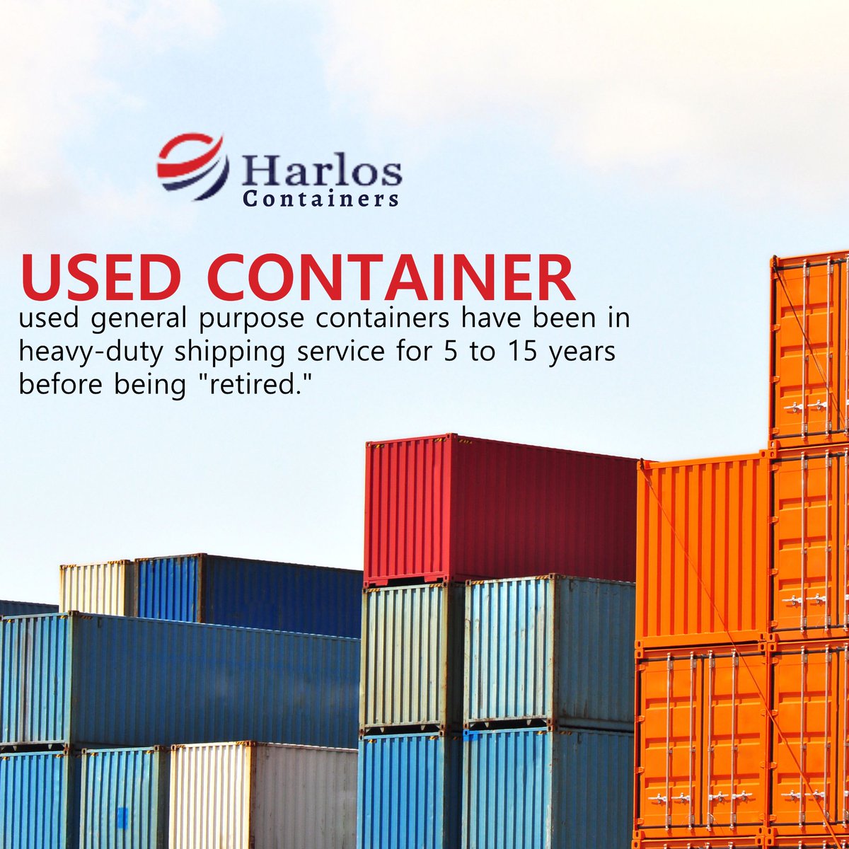 Most used shipping containers will have the original paint and shipping line markings. They will also have surface rust, dents, and abrasions. 
--
🌐 harloscontainers.com/home
.
#harloscontainer #container #containerhome
