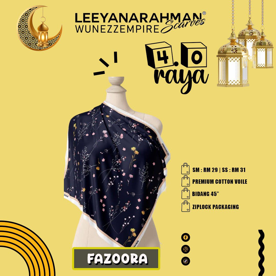 __yemma's tweet photo. 🌸Fazoora
🌸RM 29
🌸Material Cotton Voile
🌸Leeyanarahmanscarves (cahaya cinta ramadhan)

Klik link in bio for purchase 😄 https://t.co/af2oJH2obo