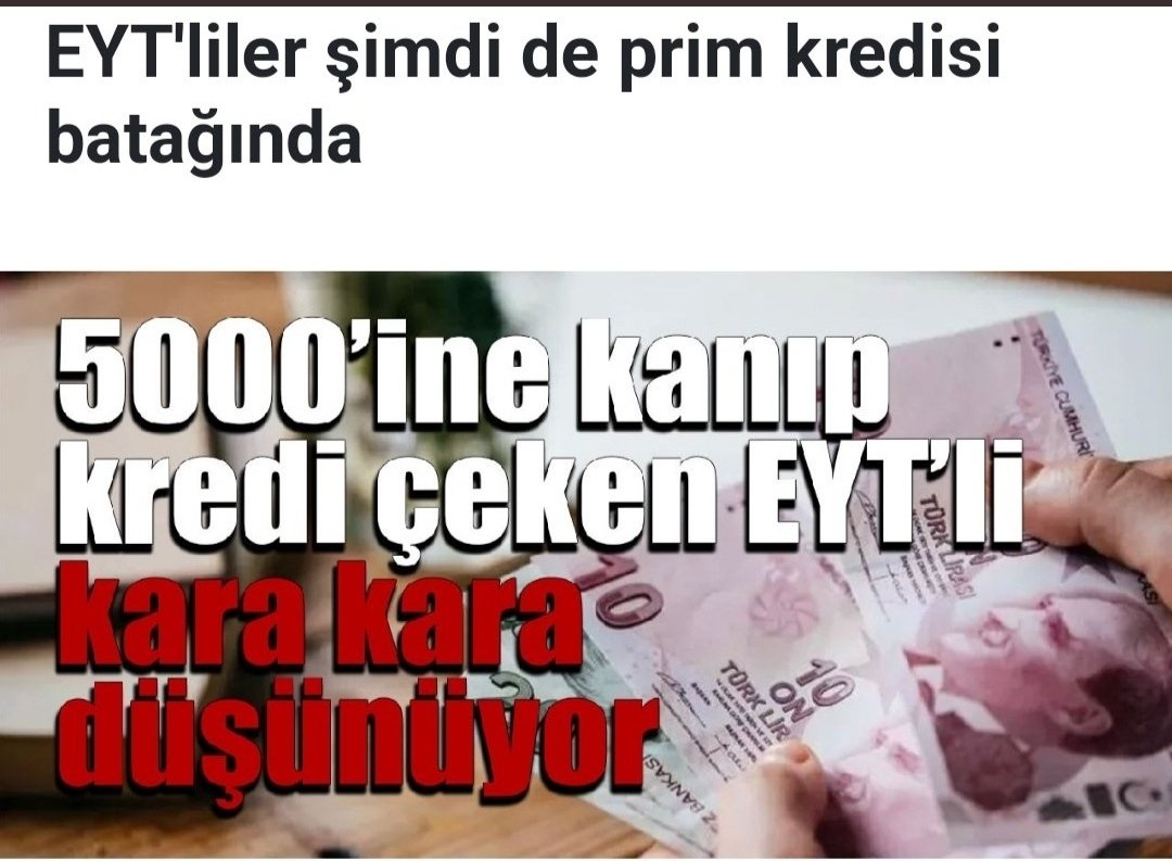 <a href="/MhpTbmmGrubu/">MHP TBMM Grubu #MHP</a> <a href="/buyukataman/">İsmet Büyükataman</a> #5000gün sözünüze güvenip; askerlik ve doğum borçlanması yapanlar borçlarıyla cebelleşirken, hiç kimse EYT ÇÖZÜLDÜ demesin!

 <a href="/Akparti/">AK Parti</a> <a href="/vedatbilgn/">Vedat Bilgin</a> <a href="/Mustafa_Destici/">Mustafa Destici</a> <a href="/akbasogluemin/">Av. M.Emin AKBAŞOĞLU 🇹🇷</a> <a href="/NumanKurtulmus/">Numan Kurtulmuş</a> <a href="/BY/">Binali Yıldırım</a> <a href="/RTErdogan/">Recep Tayyip Erdoğan</a>

#5BinVeKismiKabinedenTorbaya

#HemenŞimdi5000veKısmi