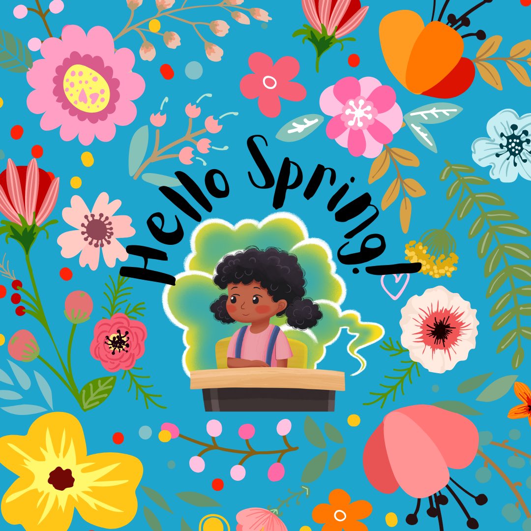 It’s the first day of Spring!!! Warmth and flowers are around the corner!!! I wonder where Sally will go on SpringBreak!?? 💐 ❤️🌈💨#spring #kidlit #sallytoots