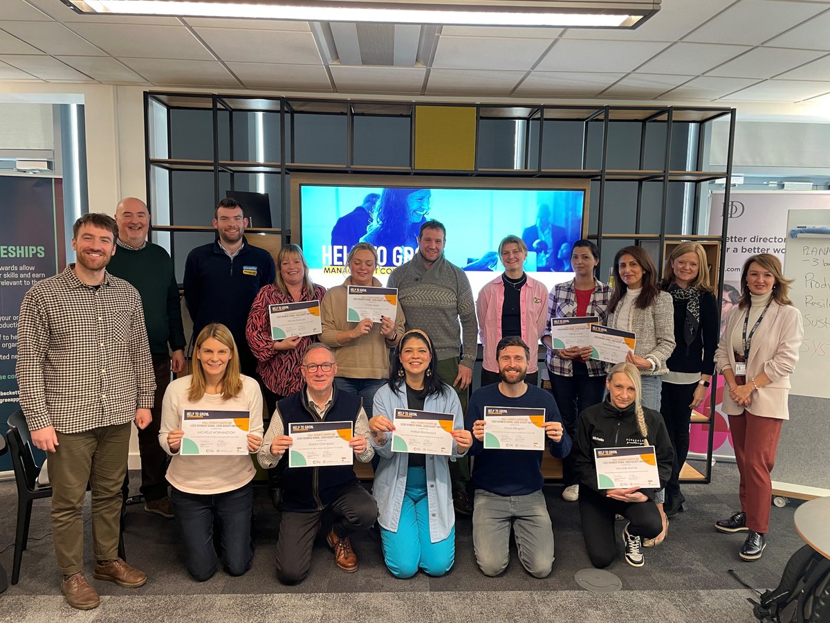 Congrats to our latest #HelpToGrow cohort who completed the 12-week programme at @TKE_Beckett  🥳

Help to Grow is for senior managers of SMEs to boost performance, resilience and growth 📈

Registration to start in April is now open:
🔗linktr.ee/tke_beckett