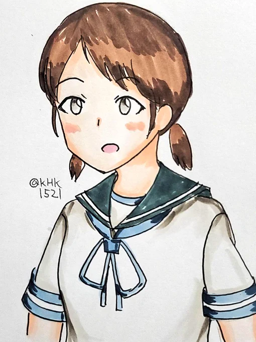 白雪ちゃん#艦これ版真剣お絵描き60分一本勝負_20230320#白雪進水日 
