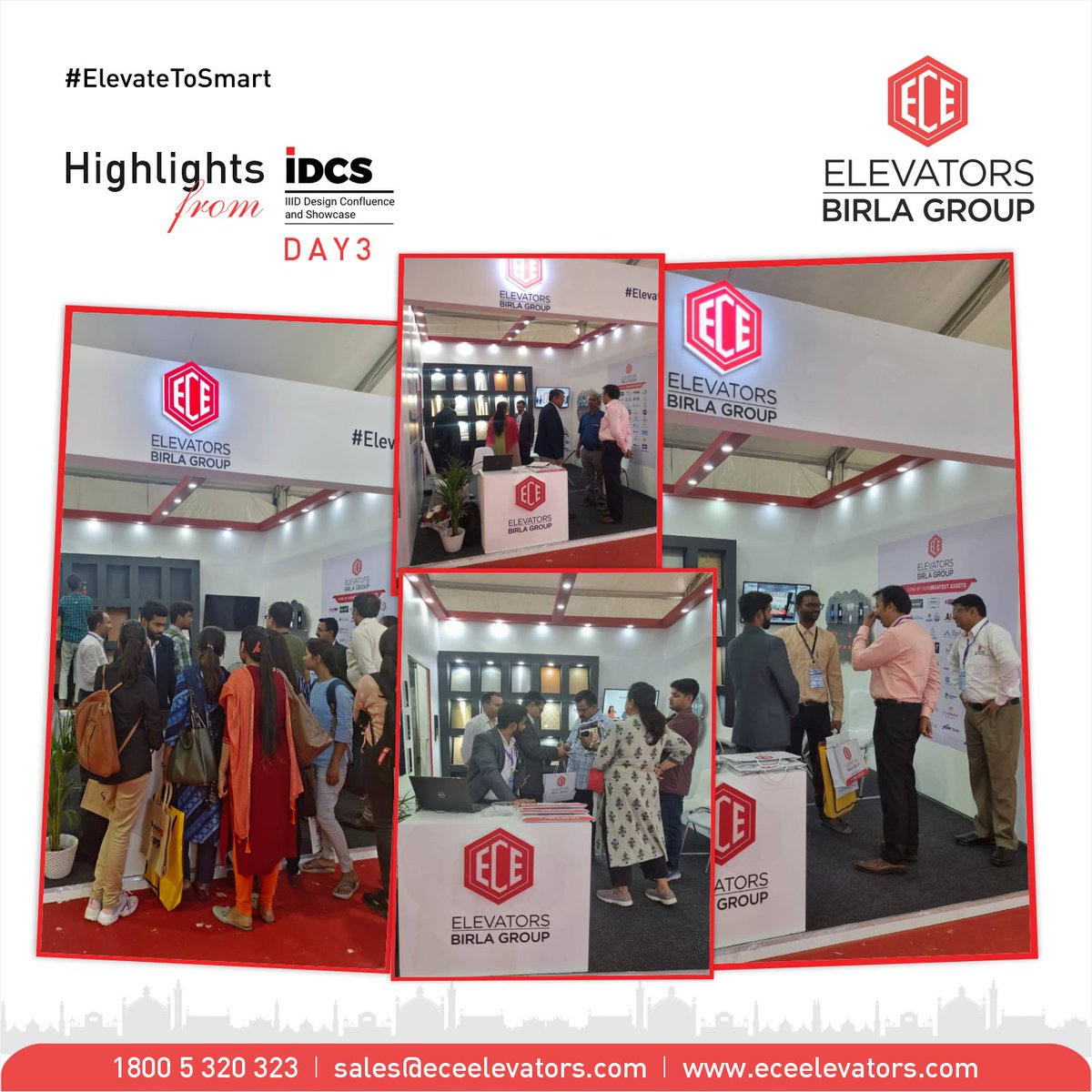 BirlaElevators's tweet photo. IIID design conclave and showcase, ECE Elevators, Birla Group presented their latest elevator solutions and advancements to an engaged audience and industry leaders.

#ElevateToSmart #ECE #ECEElevators #Day3 #Glimpseofexpo #idcslucknow #idcsindia #TechConference https://t.co/XWwFGsr7C0