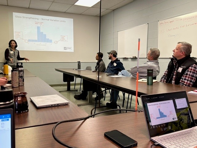 argolytics's tweet photo. Our founder, Tamela Serensits, got a chance to talk SPC with the @MANTEC  CI Peer group in York, PA last week.  Pitting Metallica vs. Van Halen - the two teams learned how easy it is to capture defects data with TRENDABLE.  Thanks @RHI Magnesita for hosting!

#quality #trendable https://t.co/qyOulc0n1R
