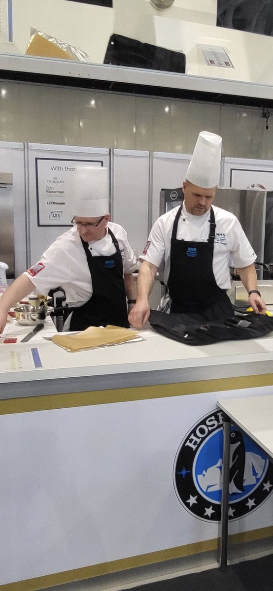 Good Luck to both WOS Branch Members Jim &amp; Alan Dougan who are showcasing their skills at the HCA 4 Nations Challenge at the Excel London and our thanks to Falcon Foodservice for Sponsoring #hca #hca4nationschallenge